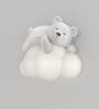 Buddy Bear Cloud Wall Light Resin Body Tri-Color LED Cute Decorative Wall Lamp for Kids Room Nursery