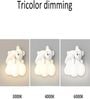 Buddy Bear Cloud Wall Light Resin Body Tri-Color LED Cute Decorative Wall Lamp for Kids Room Nursery