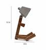 Glasper Brown Wood Shade Kids Lamp