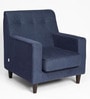 Buena Lounge Chair In Navy Blue Colour