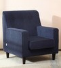 Buena Lounge Chair In Navy Blue Colour