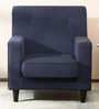 Buena Lounge Chair In Navy Blue Colour