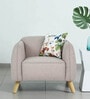 By Urban Living Buffalo Fabric 1 Seater Sofa in Beige Colour