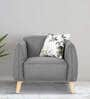 By Urban Living Buffalo Fabric 1 Seater Sofa in Grey Colour