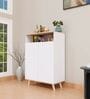 Buffet Cabinet Sideboard In White And Canyon Oak Colour