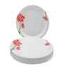 Buffet Plate Set   Orchid Blossom 12.5  , Stain Free, Glazed Finish, Pure Melamine ,6 nos.
