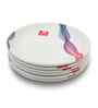 Buffet Plate Set   Silky 12.5  , Stain Free, Glazed Finish, Pure Melamine ,6 nos.