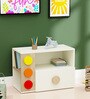 Building Blocks Kids Bedside Table in White Colour