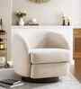 Bula Boucle Barrel Chair In Beige Colour