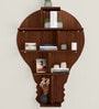 Bulb Shape Backlit Designer Wooden Wall Shelf