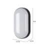 Xander Black PVC & Acrylic Outdoor Wall Light