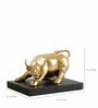 Bull Gold Resin Figurine