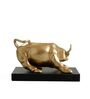 Bull Gold Resin Figurine