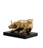Bull Gold Resin Figurine