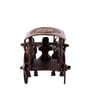 Bullock Cart Brown Brass Figurine