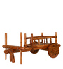 Bullock Cart Serving Cart in Natural Teak Finish