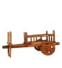 Bullock Cart Serving Cart in Natural Teak Finish