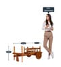 Bullock Cart Serving Cart in Natural Teak Finish