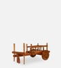 Bullock Cart Serving Cart in Natural Teak Finish