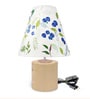 Bunch Multicolor Cotton Shade Table Lamp with Wood Base