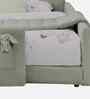 Bunny Boucle Kids Toddler Bed In Green Colour