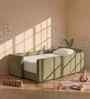 Bunny Boucle Kids Toddler Bed In Green Colour