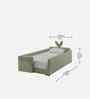 Bunny Boucle Kids Toddler Bed In Green Colour