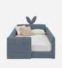 Bunny Boucle Kids Twin Bed In Blue Colour