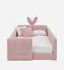 Bunny Boucle Kids Twin Bed In Pink Colour