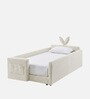 Bunny Kids Toddler Bed In Beige Colour