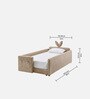 Bunny Kids Toddler Bed In Camel Colour