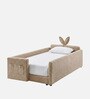 Bunny Kids Toddler Bed In Camel Colour