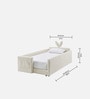 Bunny Kids Twin Bed in Beige Colour