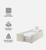 Bunny Kids Twin Bed in Beige Colour