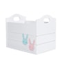 Bunny Rabbit Kids Storage Basket in White Colour