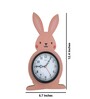 Bunny Rabbit Silent Kids Wall Clock With Glass