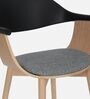Buren Febric Dining Chair in Grey Colour