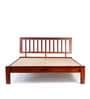 Buren Sheesham Wood King Size Bed In Honey Oak  Finish