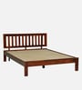 Buren Sheesham Wood King Size Bed In Honey Oak  Finish