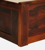 Buren Sheesham Wood King Size Bed In Honey Oak Finish With Hydraulic Storage