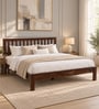 Buren Sheesham Wood King Size Bed In Provincial Teak Finish