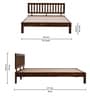 Buren Sheesham Wood King Size Bed In Provincial Teak Finish