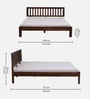 Buren Sheesham Wood King Size Bed In Provincial Teak Finish