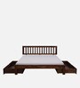 Buren Sheesham Wood King Size Bed In Provincial Teak Finish With Drawer Storage