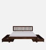 Buren Sheesham Wood King Size Bed In Provincial Teak Finish With Drawer Storage