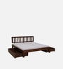 Buren Sheesham Wood King Size Bed In Provincial Teak Finish With Drawer Storage