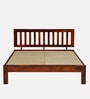 Buren Sheesham Wood Queen Size Bed In Honey Oak  Finish