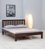 Buren Sheesham Wood Queen Size Bed In Provincial Teak Finish