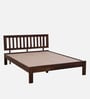 Buren Sheesham Wood Queen Size Bed In Provincial Teak Finish