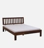 Buren Sheesham Wood Queen Size Bed In Provincial Teak Finish